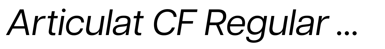 Articulat CF Regular Oblique